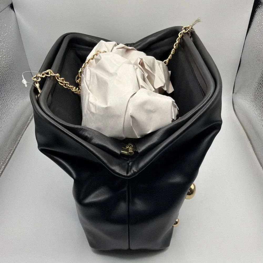 Studded Oversized Clutch - A New‎ Day Black. Brand New